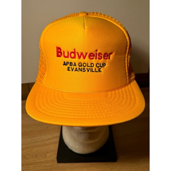Vintage Budweiser APBA Gold‎ Cup Evansville Hydroplane Racing Snapback Hat - Picture 1 of 8